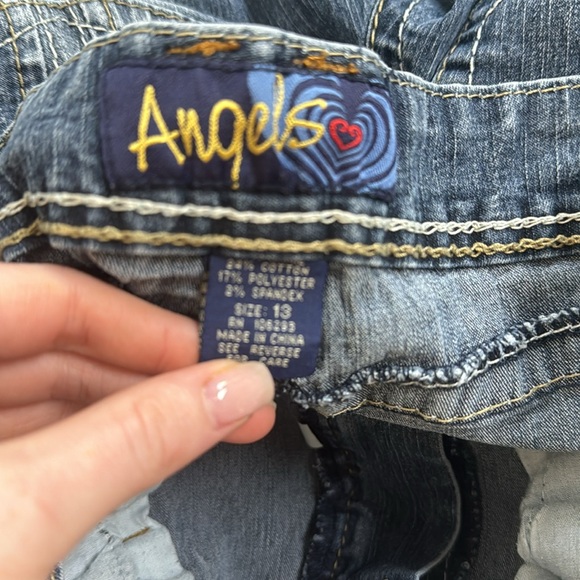 Angles Y2K vintage solid jeans size 13 double buttoned - Picture 10 of 10